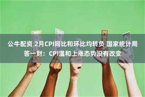 公牛配资 2月CPI同比和环比均转负 国家统计局答一财：CPI温和上涨态势没有改变