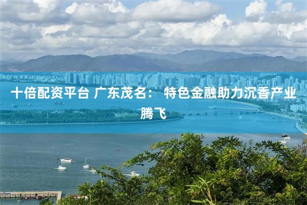 十倍配资平台 广东茂名： 特色金融助力沉香产业腾飞